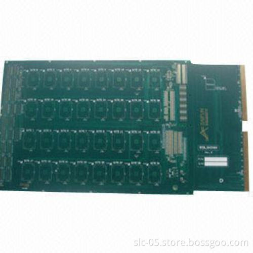 6-layer FR4 rigid PCB with TG 150, 1.6mm thickness and surface ENIG with gold finger
